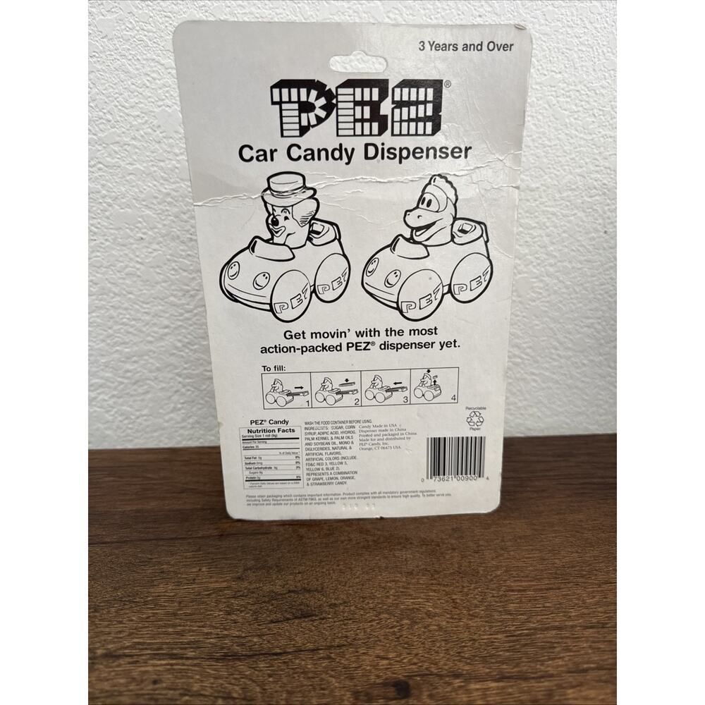 Vintage 1999 "Peter the Clown" Pez Car Candy Dispenser ~Rare~ *Brand New~Sealed* - Picture 4 of 6